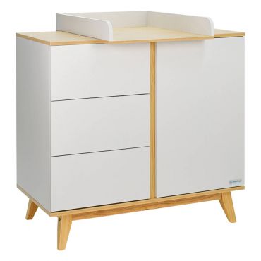 Children's chest of drawers- Changing table Cappuccino Bebe Stars