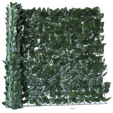 Foliage in a grid - Dark green 