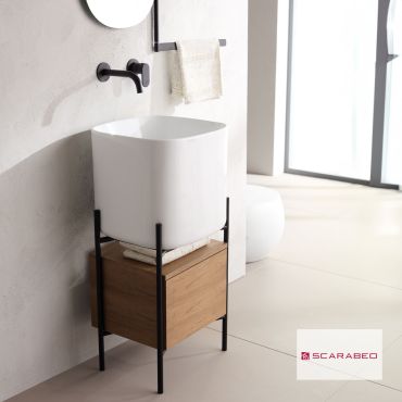 Bathroom furniture Laila 2701-NROP with drawer 2711-89 Scarabeo