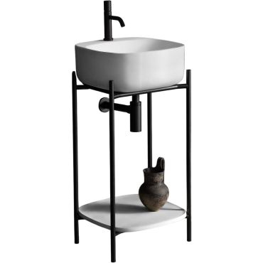 Bathroom furniture Laila 2702-NROP with shelf 2709-300 Scarabeo