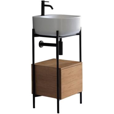 Bathroom furniture Laila 2702-NROP with drawer 2711-89 Scarabeo