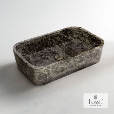 Marble washbasin Gaia Fossil