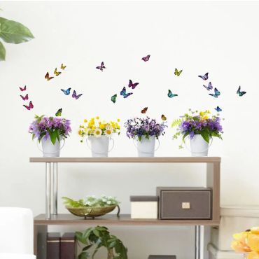 Decorative wall stickers Wild Flowers L