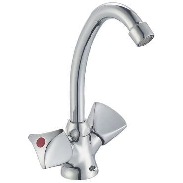 Single hole sink faucet
