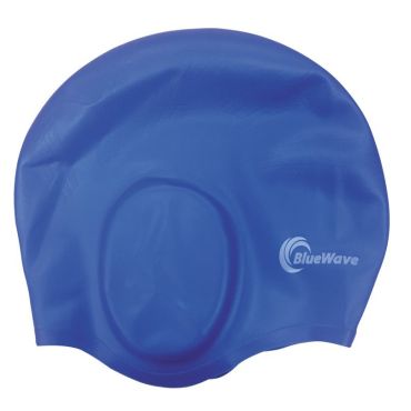 Silicone swimming cap BlueWave with ear protection