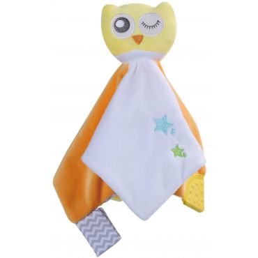 Cuddle & Teether soft toy Owl Bebe Stars