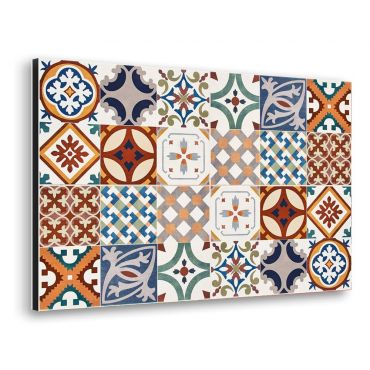 Kitchen panel Ango Red Azulejos