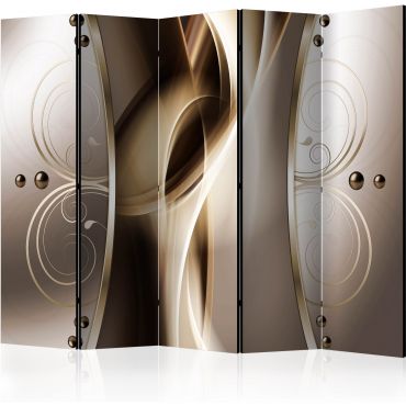 5-part divider - Caramel delicacy II [Room Dividers]