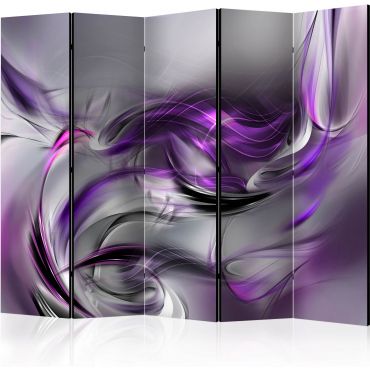 Διαχωριστικό με 5 τμήματα - Purple Swirls II II [Room Dividers]