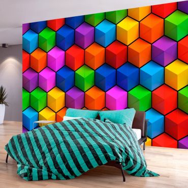 Φωτοταπετσαρία - Colorful Geometric Boxes