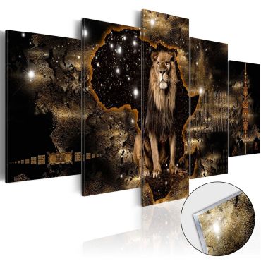 Acrylic Print - Golden Lion [Glass]