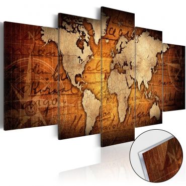 Πίνακας σε ακρυλικό γυαλί - Acrylic prints – Bronze map I