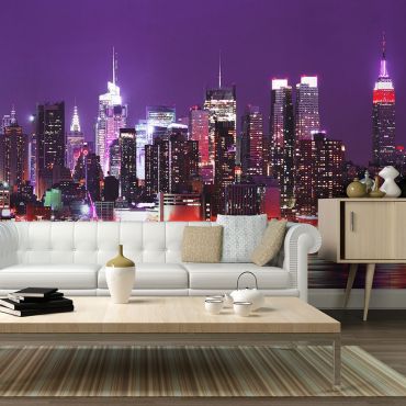 Wallpaper - Rainbow city lights - New York 450x270