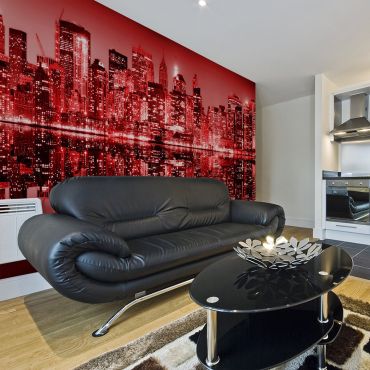 XXL wallpaper - Red-hot NYC 550x270