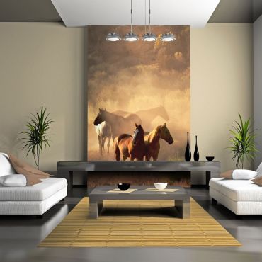 Wallpaper - Wild horses of the steppe