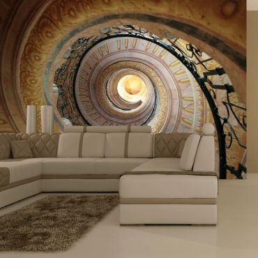 Φωτοταπετσαρία - Decorative spiral stairs