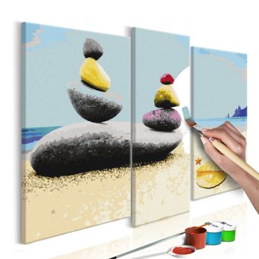 Πίνακας για να τον ζωγραφίζεις - Summer Beach 110x90