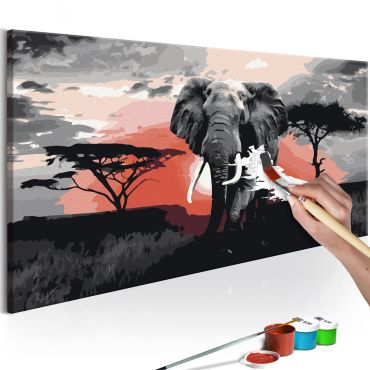 Πίνακας για να τον ζωγραφίζεις - Elephant (Africa) 80x40