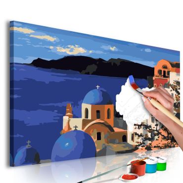 Πίνακας για να τον ζωγραφίζεις - Santorini  60x40