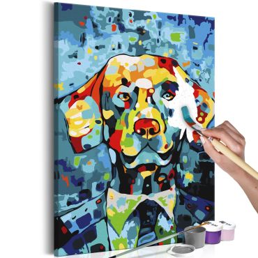 Πίνακας για να τον ζωγραφίζεις - Dog Portrait 40x60