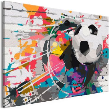 DIY canvas painting - Colourful Ball 60x40