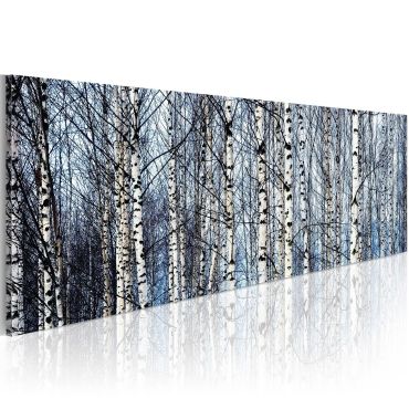 Canvas Print - White birches 120x40