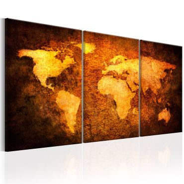Canvas Print - Rusty continents 120x60