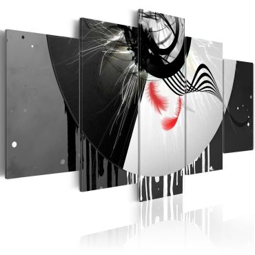 Canvas Print - Metal with red accents