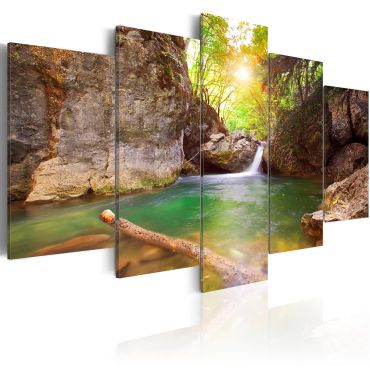 Canvas Print - A crystal clean lake