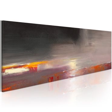 Handmade painting - Foggy sea 100x40