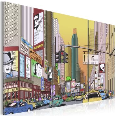 Canvas Print - Cartoon city
