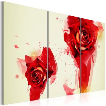 Canvas Print - A new look on a rose