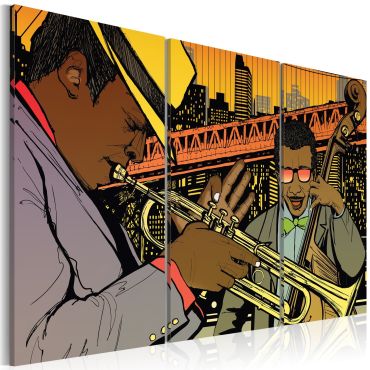 Canvas Print - Jazz musician