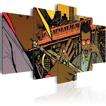 Canvas Print - Jazz in comic