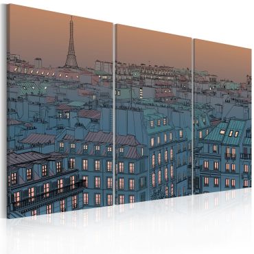 Canvas Print - Paris - the city goes to sleep