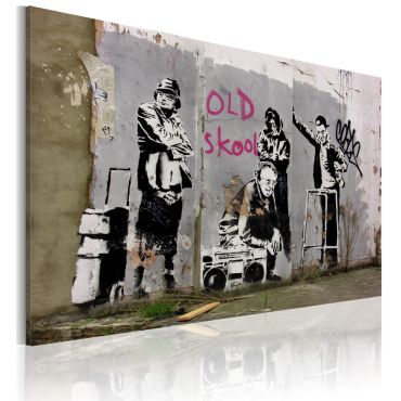 Πίνακας - Old school (Banksy) 60x40