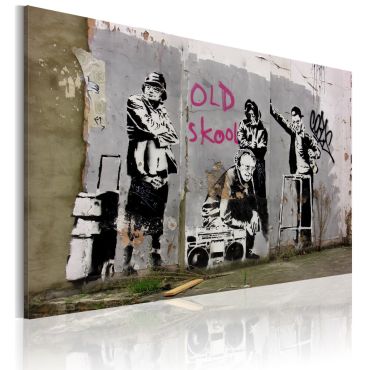 Canvas Print - Old school (Banksy) 60x40