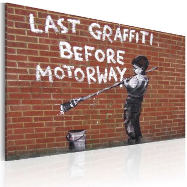 Πίνακας - Last graffiti before motorway (Banksy) 60x40