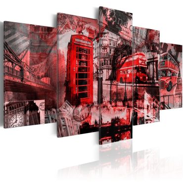 Canvas Print - London collage - 5 pieces