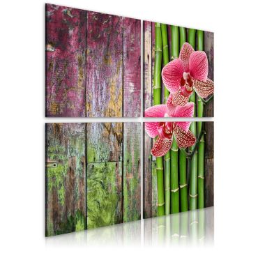 Πίνακας - Bamboo and orchid