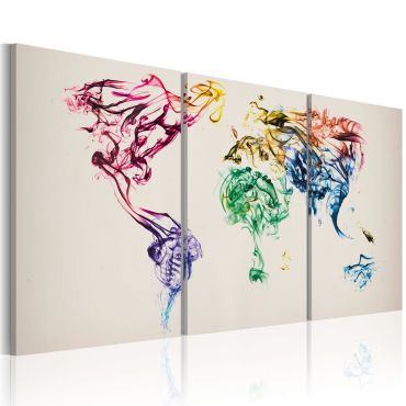 Canvas Print - Abstract map of the World
