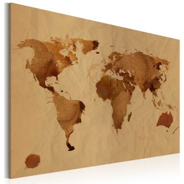 Πίνακας - The World painted with coffee