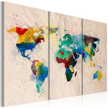 Canvas Print - The World of colors - triptych