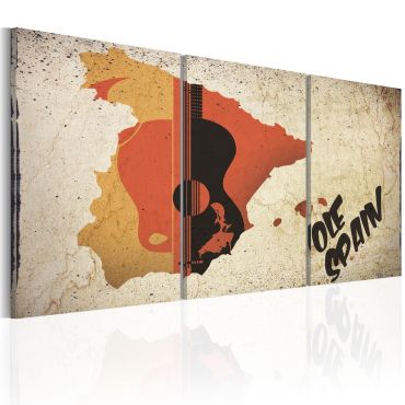 Canvas Print - Spain: guitar and flamenco