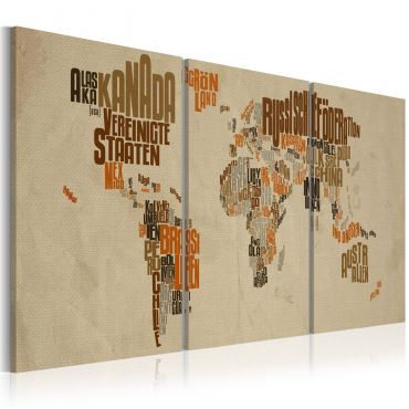 Canvas Print - Map of adventures