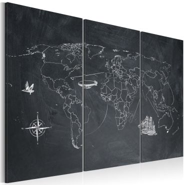 Canvas Print - Trip around the World - triptych