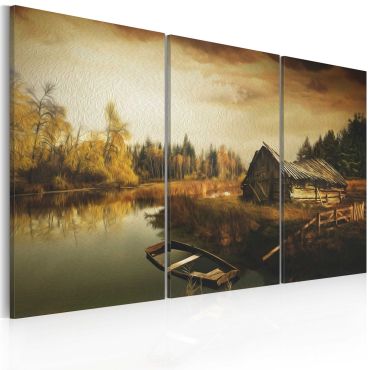 Canvas Print - Idyllic village - triptych
