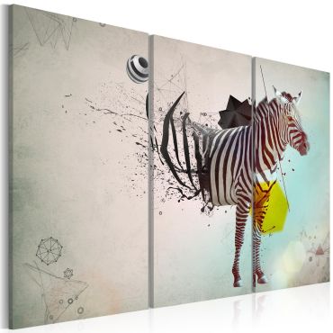 Πίνακας - zebra - abstract
