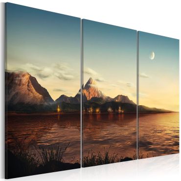 Canvas Print - Warm evening in the mountains