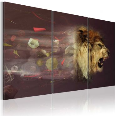 Canvas Print - lion (abstract)